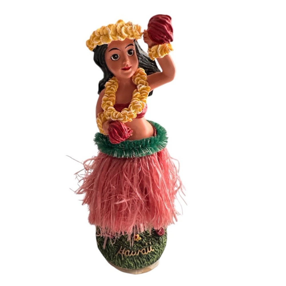 Hawaiian Dashboard HULA GIRL Dancer Nodder Bobblehead Figurine 6.75”